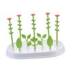 ibasenice Flower Shape Baby Bottle Holder Drying Rack Pp Anti-Slip for Cups Bottles view 1