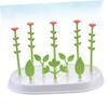 ibasenice Flower Shape Baby Bottle Holder Drying Rack Pp Anti-Slip for Cups Bottles view 3