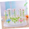 ibasenice Flower Shape Baby Bottle Holder Drying Rack Pp Anti-Slip for Cups Bottles view 4