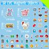 50 PCS CVC Object Magnets, Magnetic Thickened CVC Fridge Magnets Adorable Educational Learning Toys for Preschooler, Kindergarteners, Kids 4+ view 2