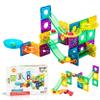 Everplay 100 Piece Marble Run Magnetic Building Toys Magnet Tile Construction Blocks STEM Learning Educational Toy Playset Toddlers Preschool Boys Girls Kids Children Unlimited Creations Age 3+ and Up view 1