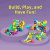 Everplay 100 Piece Marble Run Magnetic Building Toys Magnet Tile Construction Blocks STEM Learning Educational Toy Playset Toddlers Preschool Boys Girls Kids Children Unlimited Creations Age 3+ and Up view 4