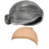 EBYTOP Old Lady Costume for Kids 100th Day of School Costume Wig 100 Year Granny Glasses Grandma Little Old Women Cane Accessories,10-12 Years view 3