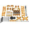 ZDingTech Wltoys 144001 124017 Upgrade Parts kit 13-in-1 Metal Kit,Wltoys 144001 144010 144011 124017 V2 Upgrades Parts,Wltoys 124019 124016 24018 RC Car Parts Upgrades Metal Kit (1-Golden) view 2