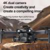 GoolRC Remote Control Mini Drone with Dual Camera 4K Foldable Headless Drone with Obstacle Avoidance Function Gesture Photography with Storage Bag view 3