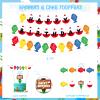 125 PCs Gone Fishing Party Decorations, Hombae Fishing Themed Birthday Decorations Lets Reel in The Fun Backdrop Balloon Garland Happy Birthday Banner Tablecloth Cake Cupcake Toppers view 3