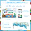 125 PCs Gone Fishing Party Decorations, Hombae Fishing Themed Birthday Decorations Lets Reel in The Fun Backdrop Balloon Garland Happy Birthday Banner Tablecloth Cake Cupcake Toppers view 4