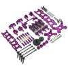 ZDingTech Wltoys 144001 124017 Upgrade Parts kit 13-in-1 Metal Kit,Wltoys 144001 144010 124017 144011 V2 Upgrades Parts,Wltoys 124019 124016 24018 RC Car Parts Upgrades Metal Kit (4-Purple) view 1