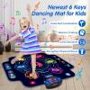 Kids Electronic Dance Pad with 6-Button & Wireless Bluetooth, Music Dance Game Mat with Built-in Music 9 Levels and 3 Modes, Birthday Gifts, Toys for Girls Ages 4-8, 8-12 view 4