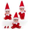 JOYIN 3PCS Christmas Red Tiny Elf Doll Soft Plush Toy for Xmas Decor Gift Accessories and Props, Christmas Party Decoration and Stocking Stuffers view 1
