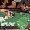 PEXMOR Foldable Poker Table, 8 Player Octagonal Folding Texas Holdem Blackjack Table w/Casino-Grade Felt, Water-Resistant Cushioned Rail, 8 Cup Holders, Portable Collapsible Legs Casino Game Table view 4