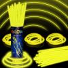 150 Pack 8 Yellow Glow Sticks Bulk with 150 Connectors Neon Glow In The Dark Party favors Supplies for Holiday Birthday Party Decoration (Yellow) view 1