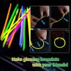 150 Pack 8 Yellow Glow Sticks Bulk with 150 Connectors Neon Glow In The Dark Party favors Supplies for Holiday Birthday Party Decoration (Yellow) view 3