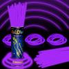 150 Pack 8 Purple Glow Sticks Bulk with 150 Connectors Neon Glow In The Dark Party favors Supplies for Holiday Birthday Party Decoration (Purple) view 1