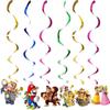 13 Packs Mario party supplies,12pcs Mario Hanging Swirls and 1 Happy Birthday Banner for Mario party decoration view 3
