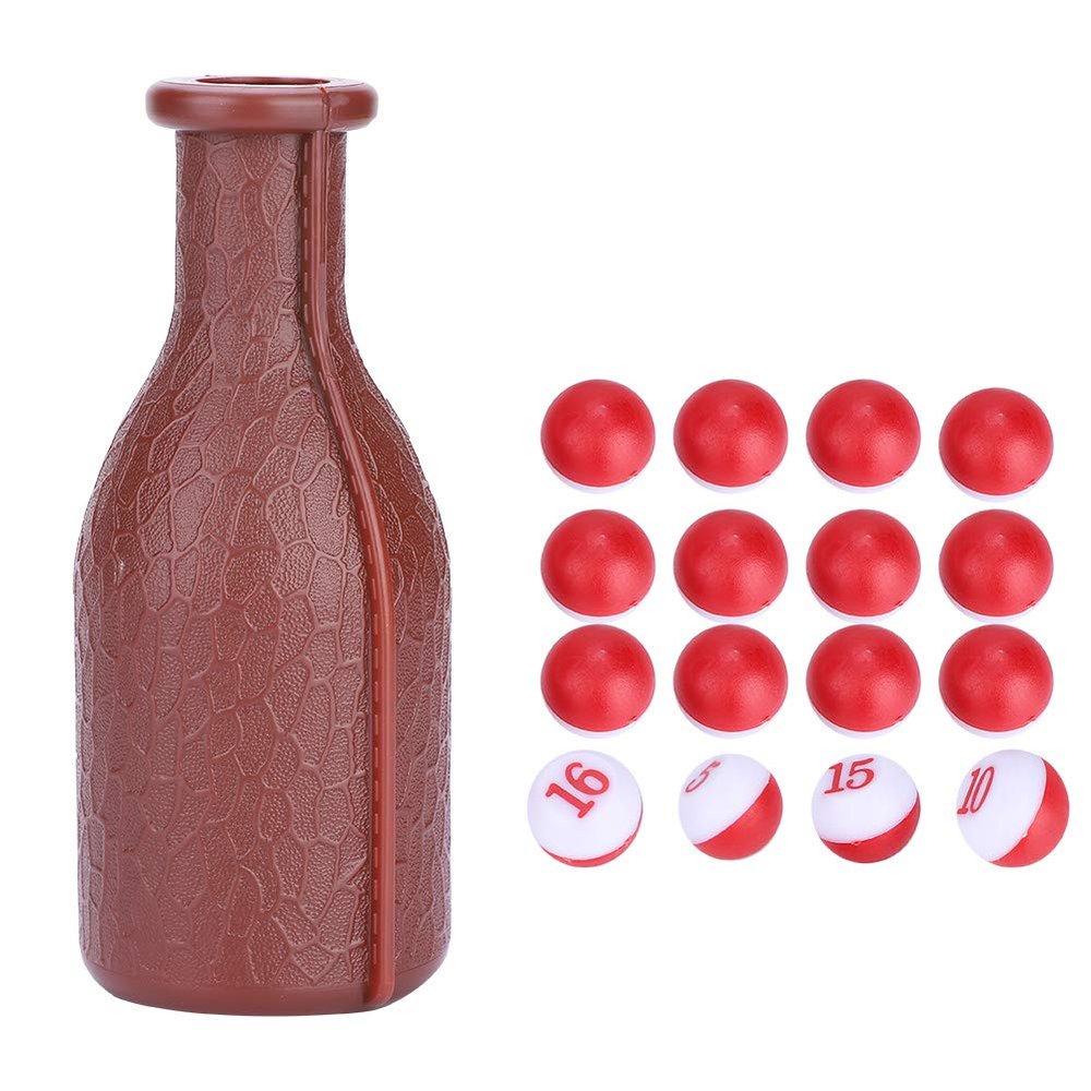 16 Brown Color Billiards Digital Dice and Billiard Dice Bottle Kit and Pool Snooker Billiard Table Pool Shaker Bottle, Billiard Shaker Bottle, Pool Game Equipment