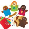 Baker Ross FX931 Diversity Felt Puppet Kits - Pack of 5, DIY Kits for Kids, School DIY view 1
