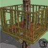 The Nantahala  : 12' Square Treehouse Plan view 2