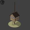 The Nantahala  : 12' Square Treehouse Plan view 4