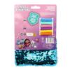Joy Toy Joytoy Gabby's Dollhouse Accessory Set with 6 Braid Holders, 2 Glitter Mesh Hairpins and Magic Sequin Beauty Bag on Bakery Card, 15 x 2 x 24 cm view 2
