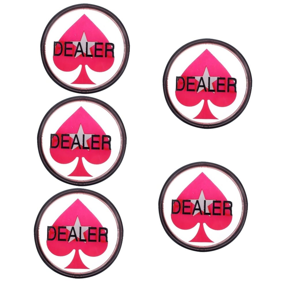 BESTOYARD 5pcs Dealer Press Card Chip Rack Small Child Acrylic