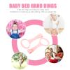 3 Pairs Children's Bed Pull Ring Walking Assistant Stand up Rings Hanging Ring Crib Playpen Accessories Baby Toy Baby Boy Crib Baby Bed Hand Rings Pp Toddler Vertical view 3