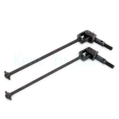 2pcs 108015 Aluminum Steel Universal Shaft for 1/10 for Redcat Volcano Epx/epx PRO Upgrade Parts for Monster Truck for HSP 94111 Replacement Modification Accessories (Color : Black)