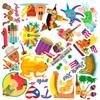 20 Pack pcs USA Puerto rico Stickers for Water Bottles Waterproof Scrapbooking Laptop Luggage Phone Cute Funny Aesthetic Sticker Packs Set Teens Adults Girls Women Vinyl Decals view 2