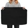 HONCESTA Extra Large Black Basket, 22" X 17" X 12" Rectangle Woven Bin for Storage, Soft Cotton Rope Kids Room Toy Box Bins, Big Wicker Basket Organizer for Blankets, Pillows, Laundry view 1
