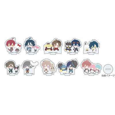 A3 Bungo to Alchemist x Sanrio Characters 01 Mini Character Illustration Acrylic Petit Stand, Box of 10