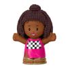 Replacement Part for Fisher-Price Little-People Convertible Car Playset - HCF59 ~ Replacement African-American Figure in Racing Checkered Outfit ~ Inspired by Barbie view 1