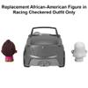 Replacement Part for Fisher-Price Little-People Convertible Car Playset - HCF59 ~ Replacement African-American Figure in Racing Checkered Outfit ~ Inspired by Barbie view 4
