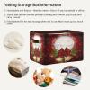 Red Bells Basket Decor Xmas Winter Holly Storage Bin Fabric Storage Box Cube with Handles Large Kids Toys Clothes Organizer for Nursery Bedroom view 4