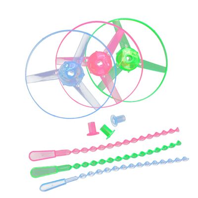 5pcs Led Toys Spinning Toys with Flight Sky Blue Fidget for Kids Random Color