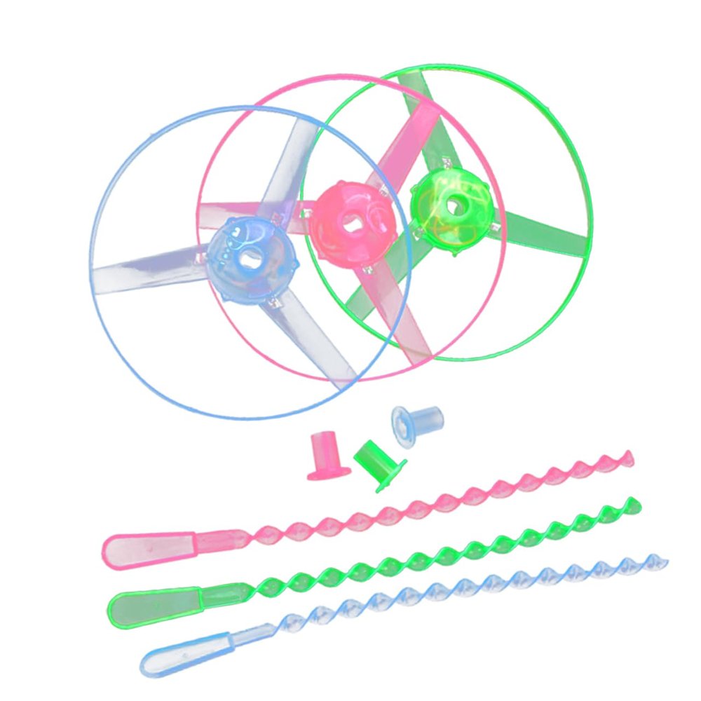 5pcs Led Toys Spinning Toys with Flight Sky Blue Fidget for Kids Random Color