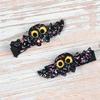 Girls Halloween Hair Clip Baby Halloween Hair Accessories Hair Pin 2 Pack ZFJ37 (Glitter Bat) view 2