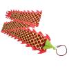 6 Meters (19.6 FT) Square Exercise Dragon Poi with 340g Weighted Ball and 1.2 Meters Swing Rope, Outdoor Flinging Fitness Dragon Dance Wu Long 3D Dragon Ribbon Streamer (Red Dragon) view 2