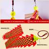 6 Meters (19.6 FT) Square Exercise Dragon Poi with 340g Weighted Ball and 1.2 Meters Swing Rope, Outdoor Flinging Fitness Dragon Dance Wu Long 3D Dragon Ribbon Streamer (Red Dragon) view 4