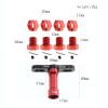 17mm Wheel Hex Wheel Hub Drive 20mm Total Depth and Wheel Nut with 17mm Wrench for ARRMA Kraton 6S Outcast 6S Notorious 6S Talion 6S Upgrades Parts (Red) view 2