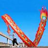 6 Meters (19.6 FT) Square Exercise Dragon Poi with 340g Weighted Ball and 1.2 Meters Swing Rope, Outdoor Flinging Fitness Dragon Dance Wu Long 3D Dragon Ribbon Streamer (Fire Phoenix) view 2
