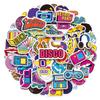 100 Pack 90s 80s Stickers, 1990's 1980's Hip Hop Party Favors, Birthday Decorations view 1