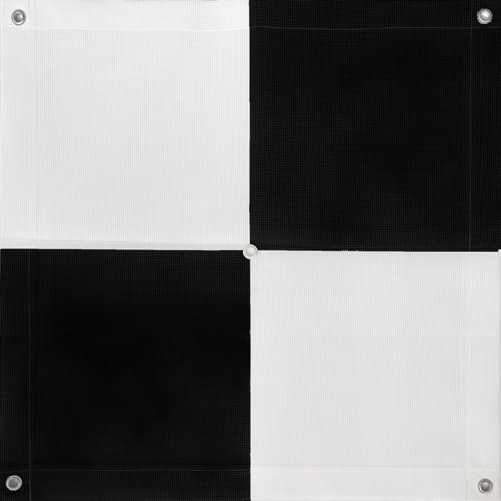 GeoGear 6 Pack (24"x24") Drone Ground Control Point GCP - UAV Aerial Drone Target for Aerial Mapping & Surveying | Grommet Pressed Black/White Checker | Pix4D & DroneDeploy | Visible from 400 Feet