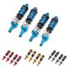 BrewJa 4pcs Metal Shock Absorber Damper for SCY 16101 16102 16103 1/16 RC Car Upgrades Parts Accessories (Color : Body Mounts) view 2