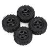 4PCS 1.0" CNC Beadlock Micro Crawler Wheel Rims Tires Set for 1/24 RC Crawler Car for A-xial SCX24 90081 AXI00001 Deadbolt Modification Accessories (Color : 2) view 3