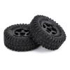 4PCS 1.0" CNC Beadlock Micro Crawler Wheel Rims Tires Set for 1/24 RC Crawler Car for A-xial SCX24 90081 AXI00001 Deadbolt Modification Accessories (Color : 2) view 4