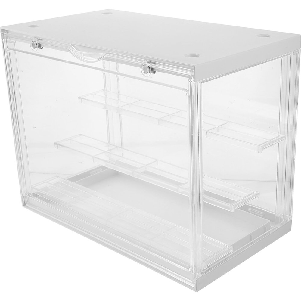 Cabilock Action Figure Display Box Transparent Storage Case for Dolls Model Exhibition Collection Showcase for Figures for Countertop Organizing