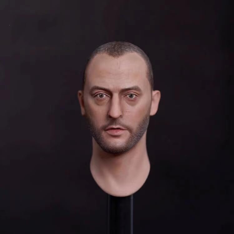 1/6 Scale Male Head Sculpt, European Male Soldier Figure Head Carved for 12inch Action Figure Body Collectible (P)