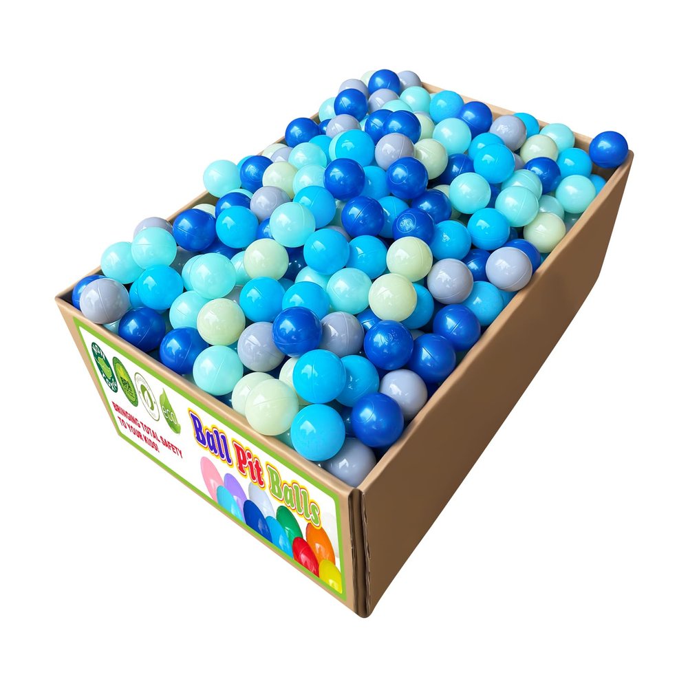 Kids 1000 Ball Pit Balls for Toddler 1-3 Toys Balls, Crushproof Plastic Ball Pit Balls for Toddlers and Kids Playtime - Safe Indoor/Outdoor Play Supplies - 2.2 Inch - Multicolored/Pastel/Assorted
