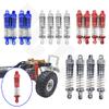 4Pcs Aluminum Metal Front&Rear Shock Absorber for 1/18 WLtoys A959 MN D90 C14 C24 Car Crawler Short Course Truck Upgrad Part (Color : Silver) view 2