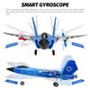 ANTSIR RC Airplane F-35 Lightning II, 2 Channel Remote Control Plane with Smart Gyro Easy to Fly Foam Rc Glider Jet Gift for Kids Boys Girls 8-12 Year Old (Blue) view 2